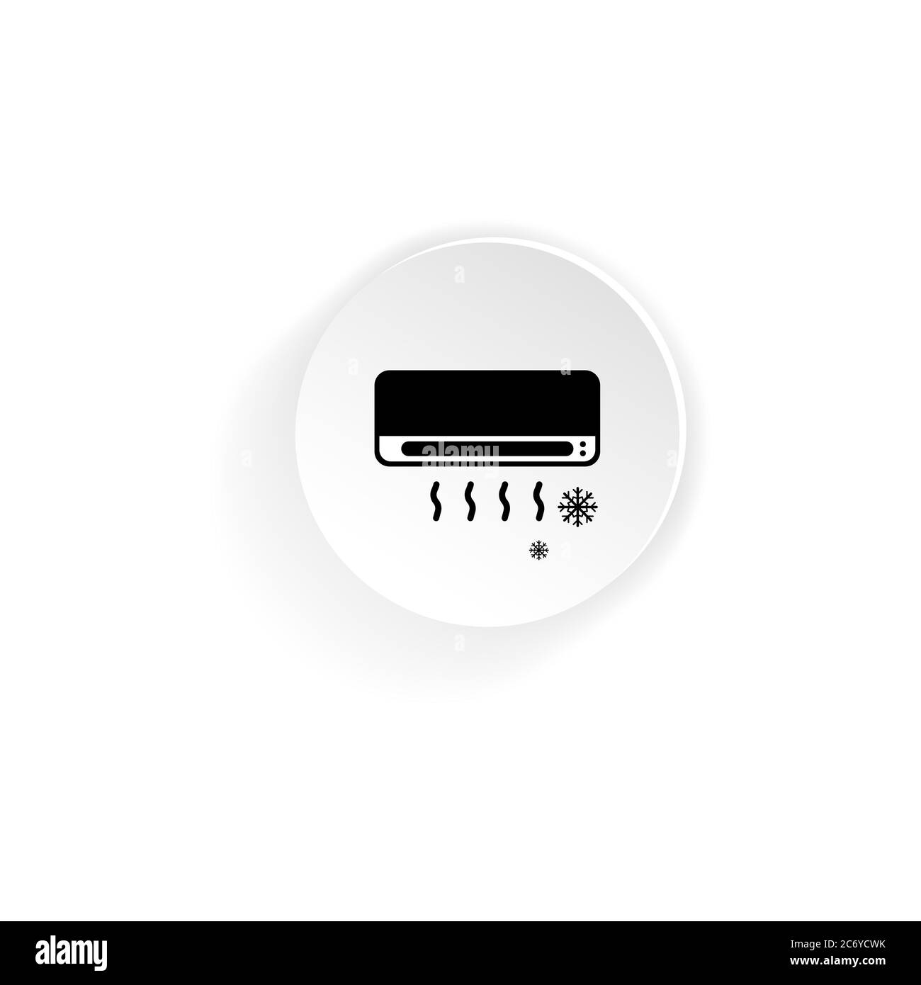 Air conditioner icon. Vector on isolated white background. EPS 10 Stock ...
