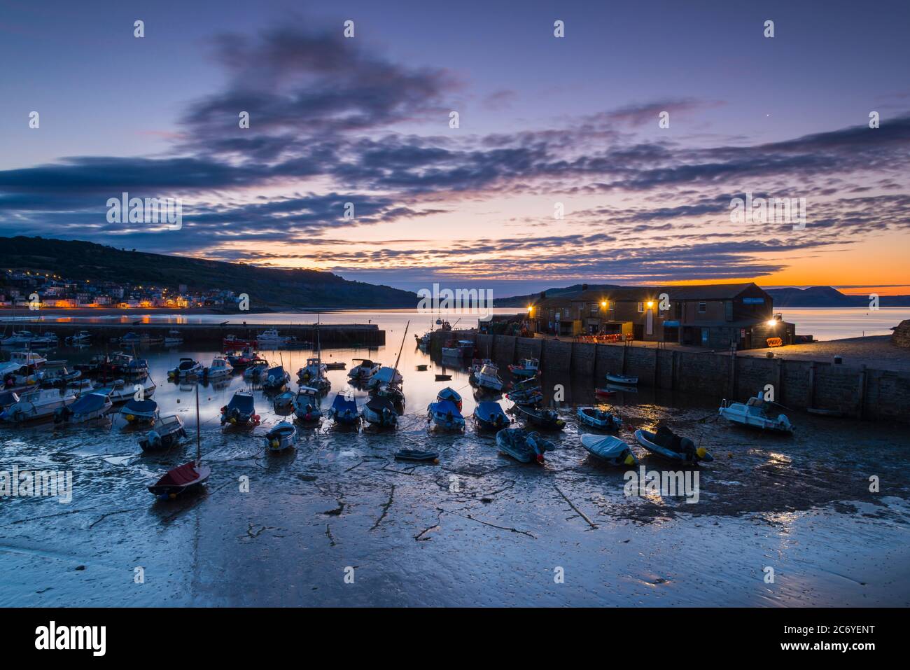 lyme-regis-dorset-uk-13th-july-2020-uk-weather-clouds-drift-across