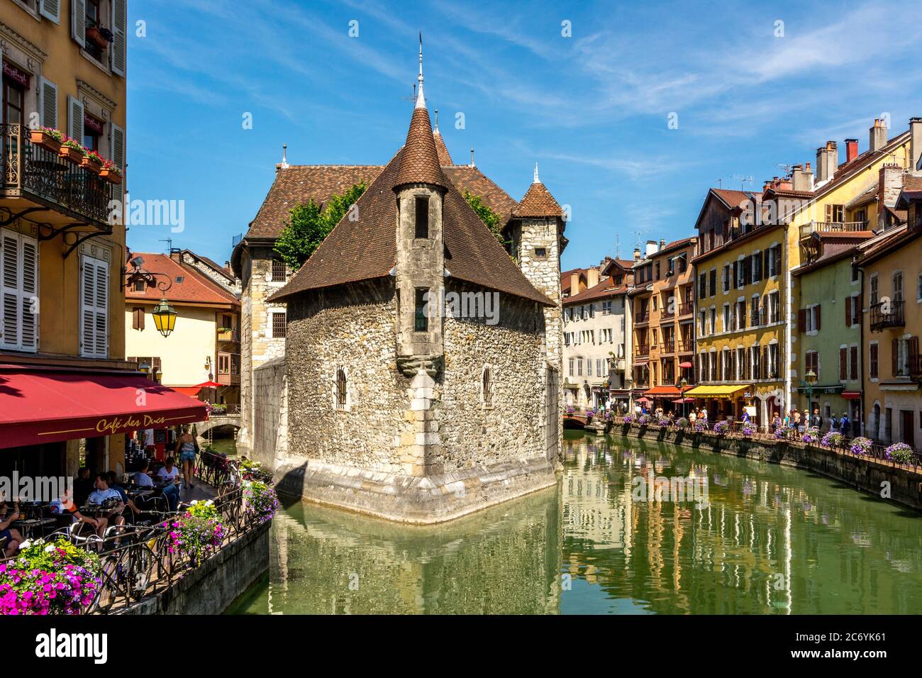 Palais de l'Isle on river le Thiou. Annecy. Haute Savoie department. Auvergne-Rhone-Alpes. France Stock Photo