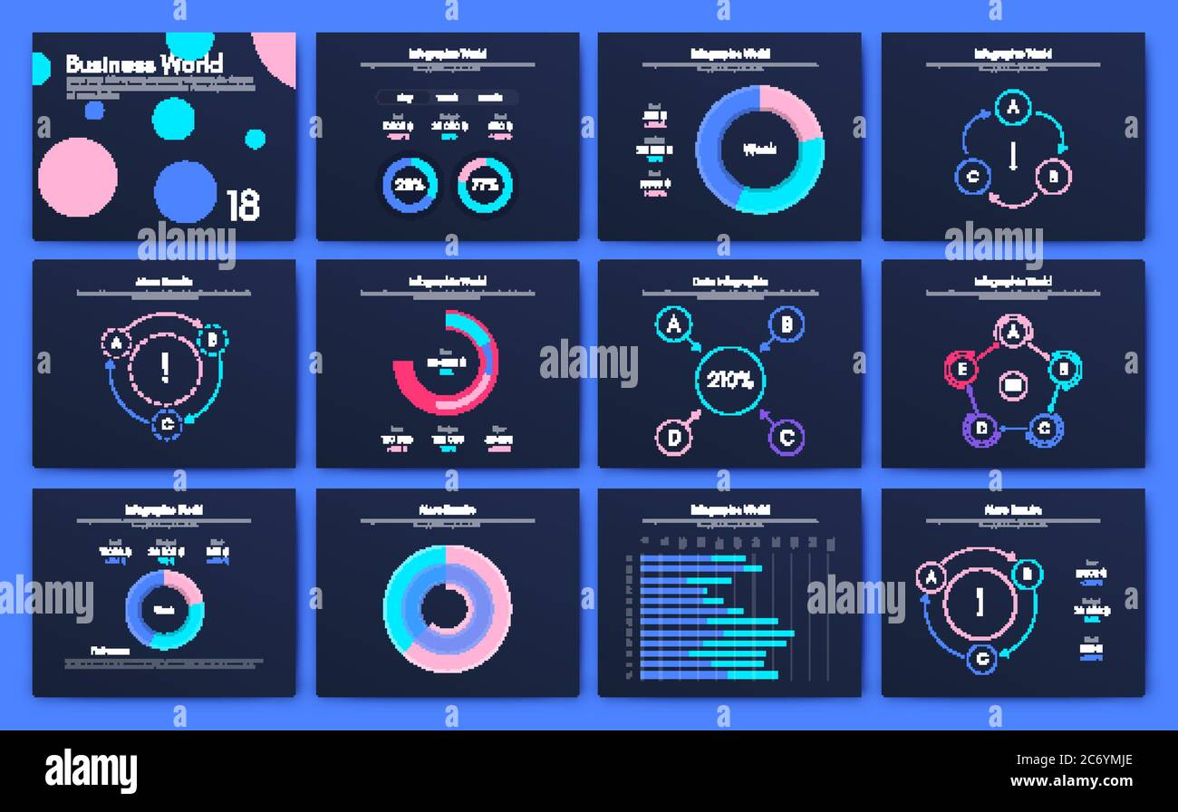 Big set of infographics elements. EPS10. Stock vector Stock Vector