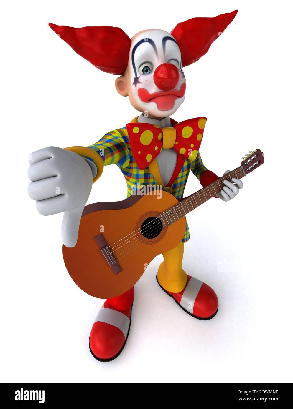 fun-clown-3d-illustration-stock-photo-alamy