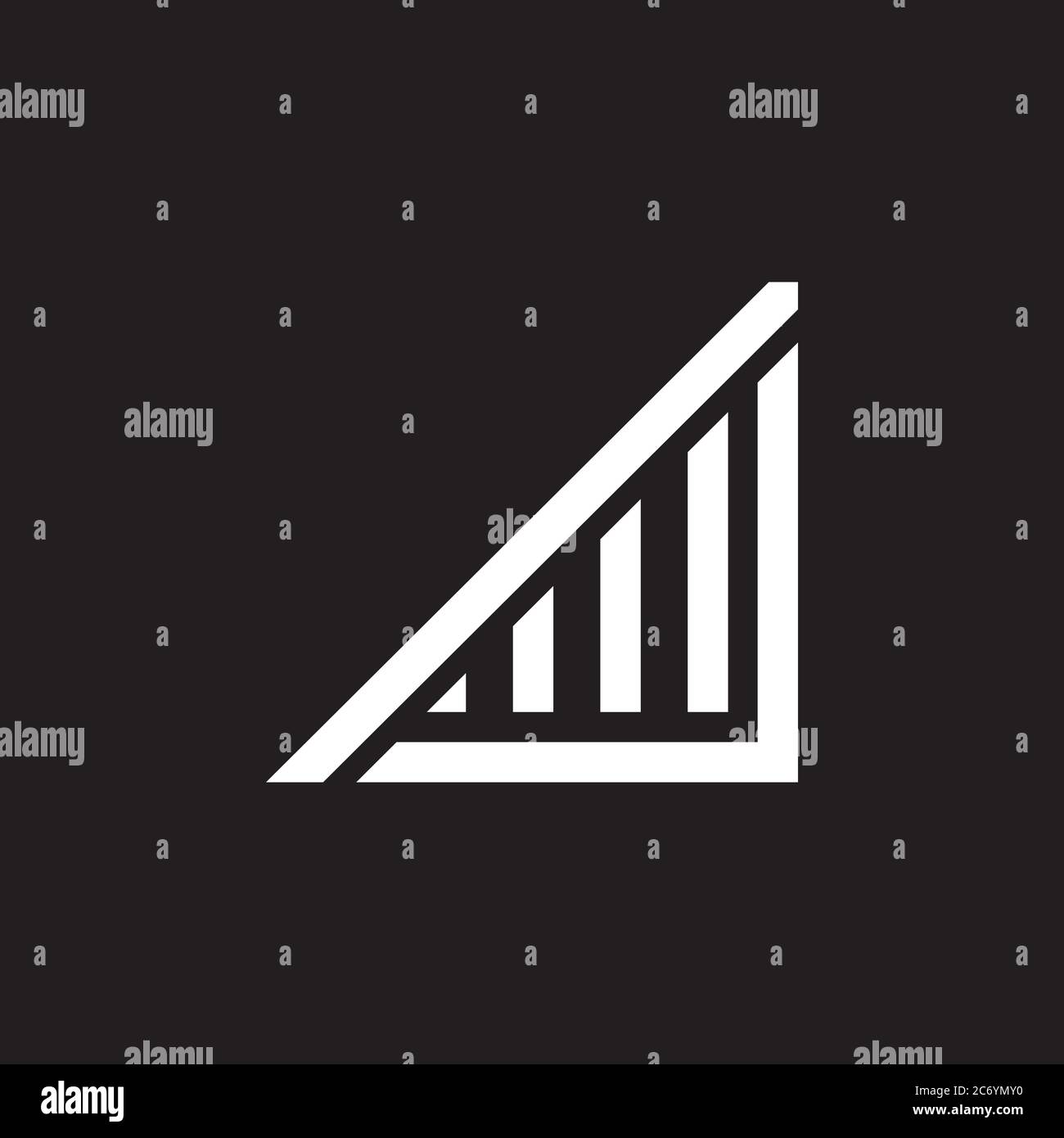 Chart icon vector growing graph icon illustration Stock Vector Image ...