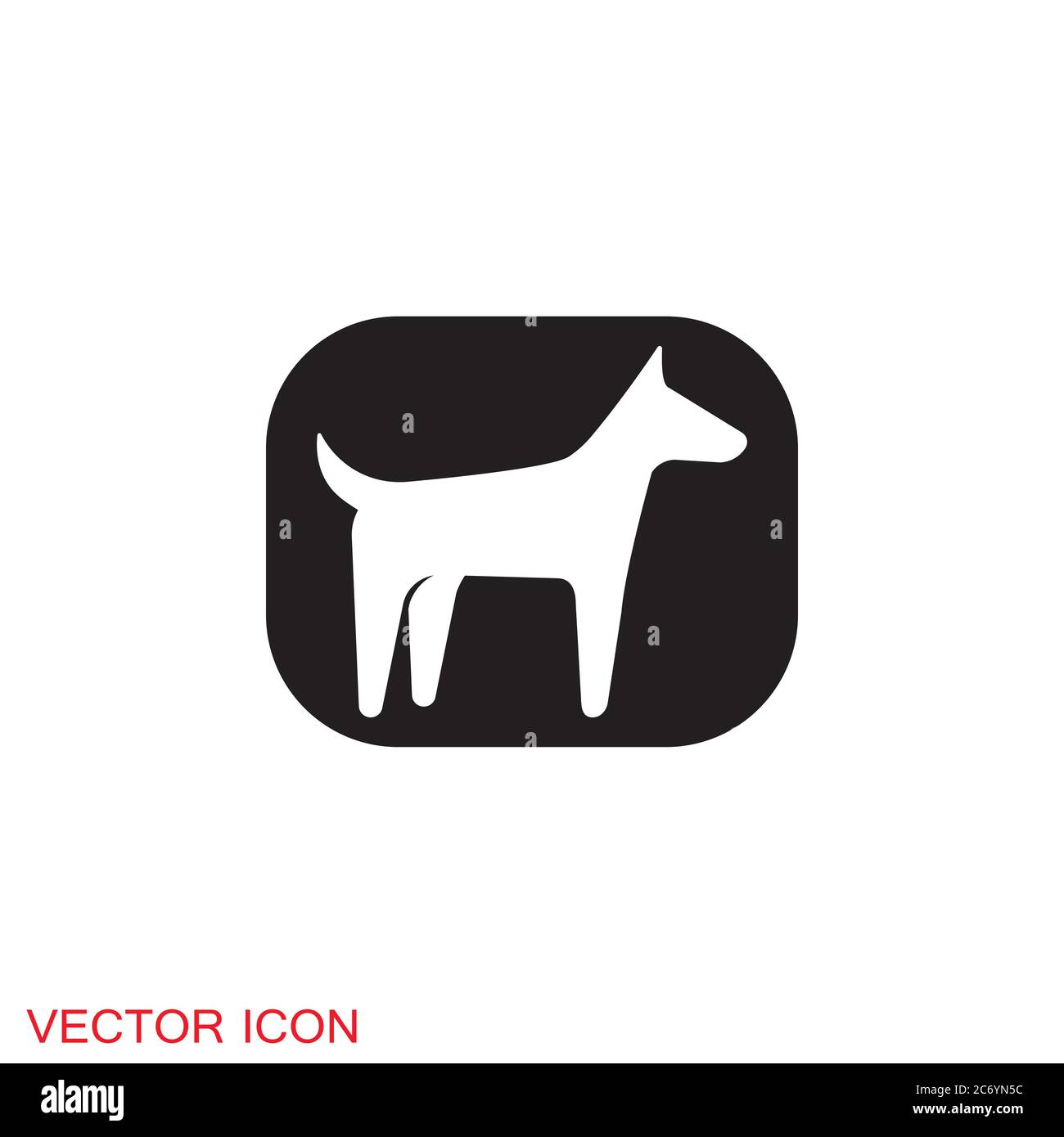 Dog icon. Vector element for your design Stock Vector Image & Art - Alamy