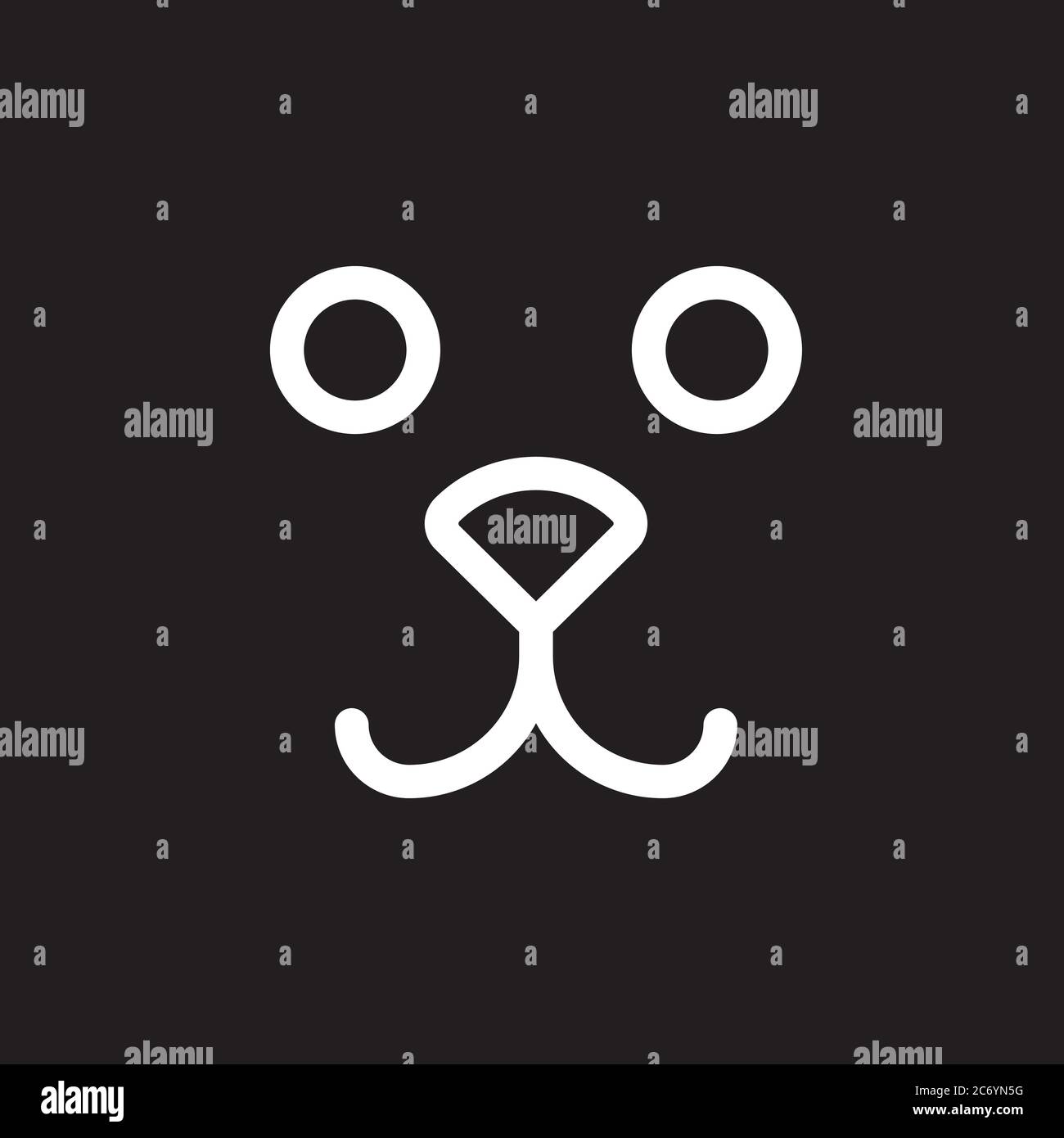 Dog icon. Vector element for your design Stock Vector Image & Art - Alamy