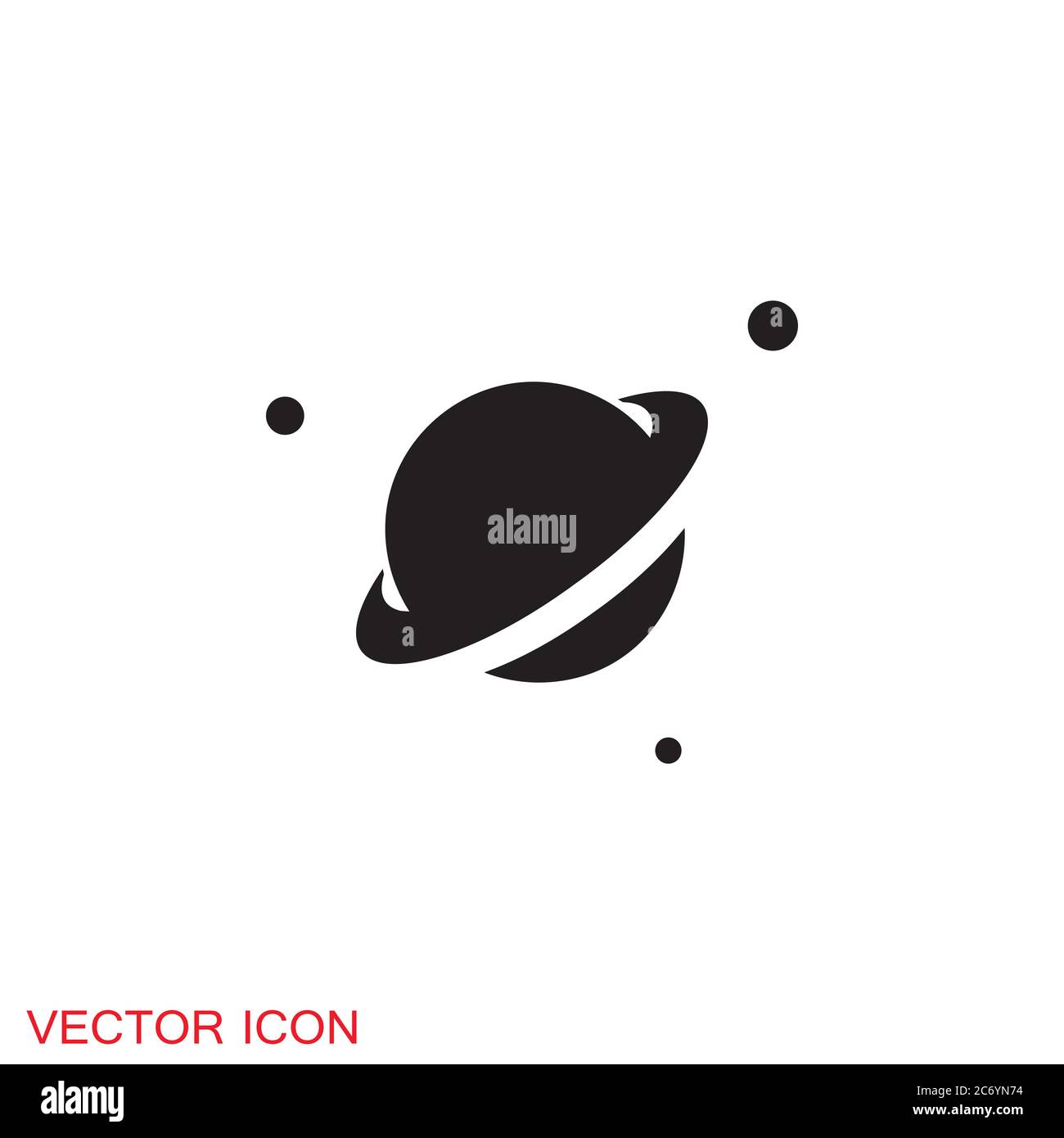 Space icon in flat style. Vector illustration Stock Vector Image & Art ...