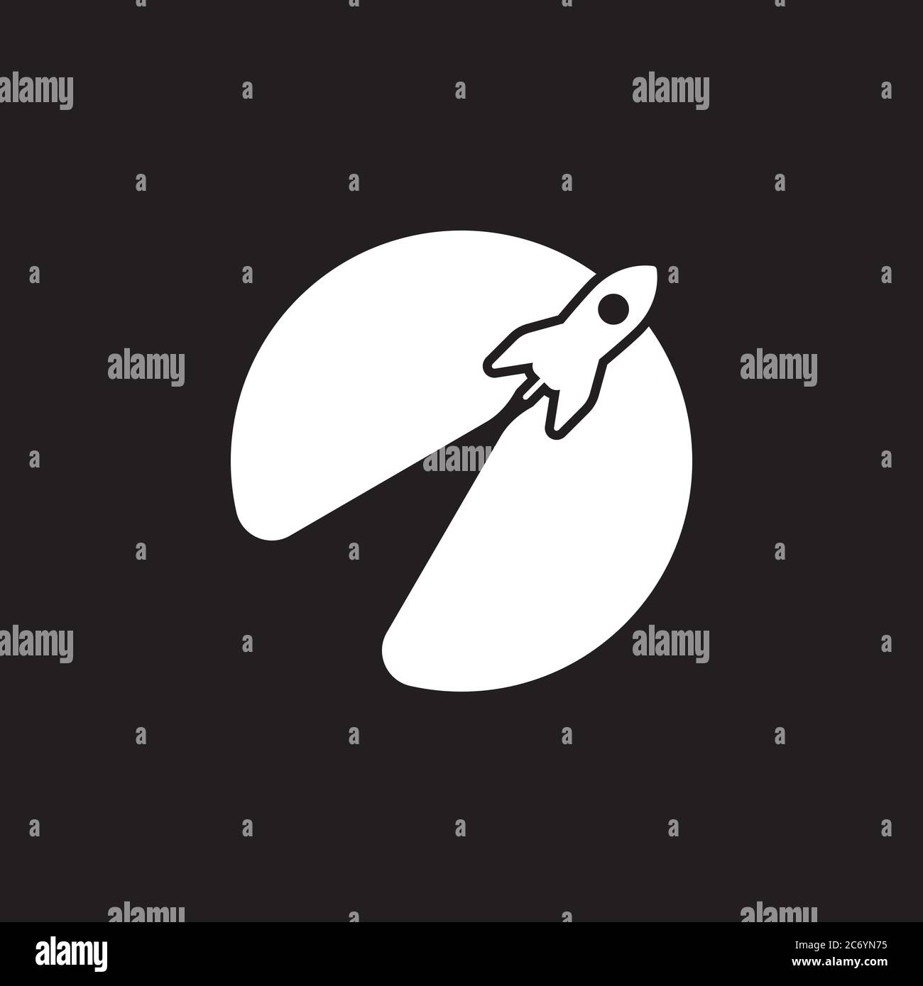 Space icon in flat style. Vector illustration Stock Vector Image & Art ...