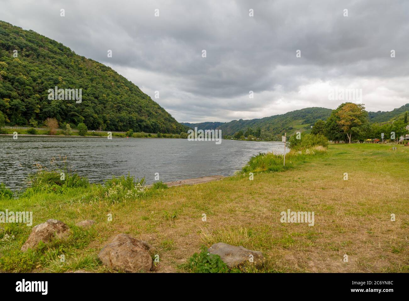 Die Mosel bei Hatzenport, Rheinland-Pfalz, Deutschland Stock Photo