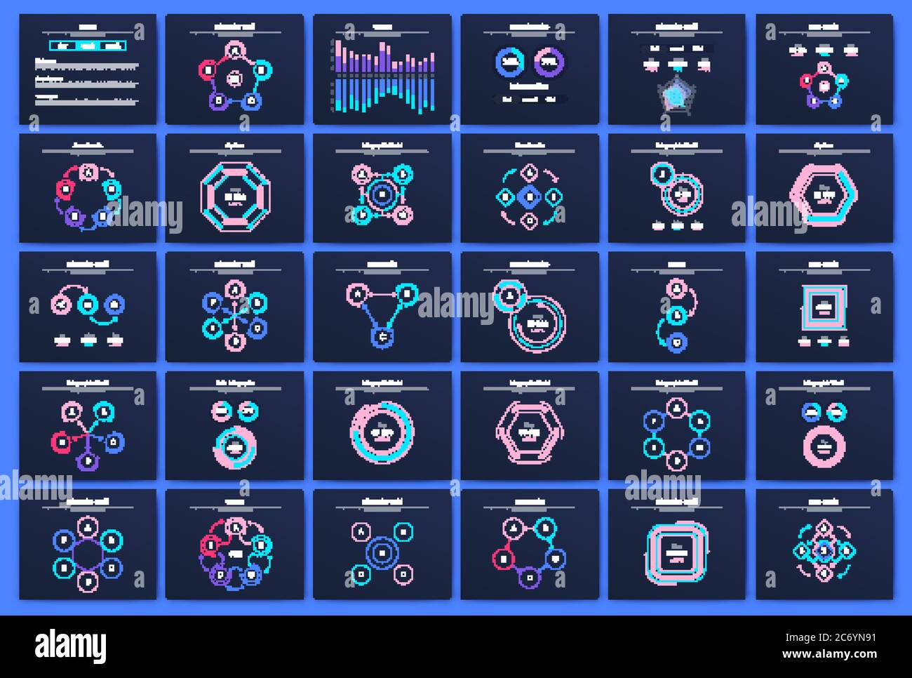 Big set of infographics elements. EPS10. Stock vector Stock Vector