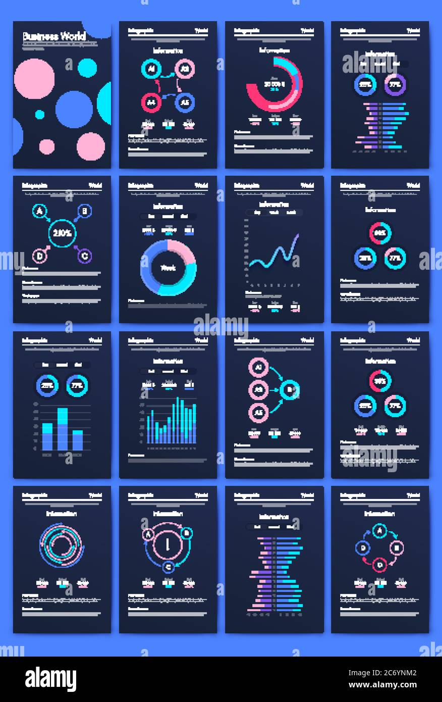 Big set infographics elements hi-res stock photography and images - Alamy