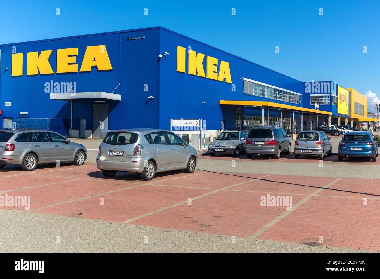 BRNO, CZECH REPUBLIC, JULY 12, 2020: IKEA household equipment store on the  outskirts of Brno. Sunday morning in front of the store Stock Photo - Alamy