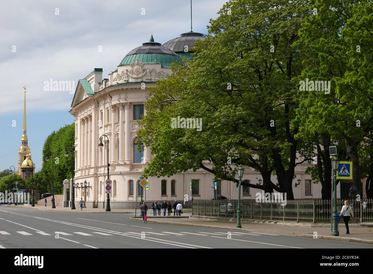 St. Petersburg, Russia - May 19, 2018: Residence of the Plenipotentiary representative of the President of the Russian Federation in the North-Western Federal district. The building was erected in 1910-1913 as the palace of Grand Duke Nikolay Nikolayevich jr. Stock Photo