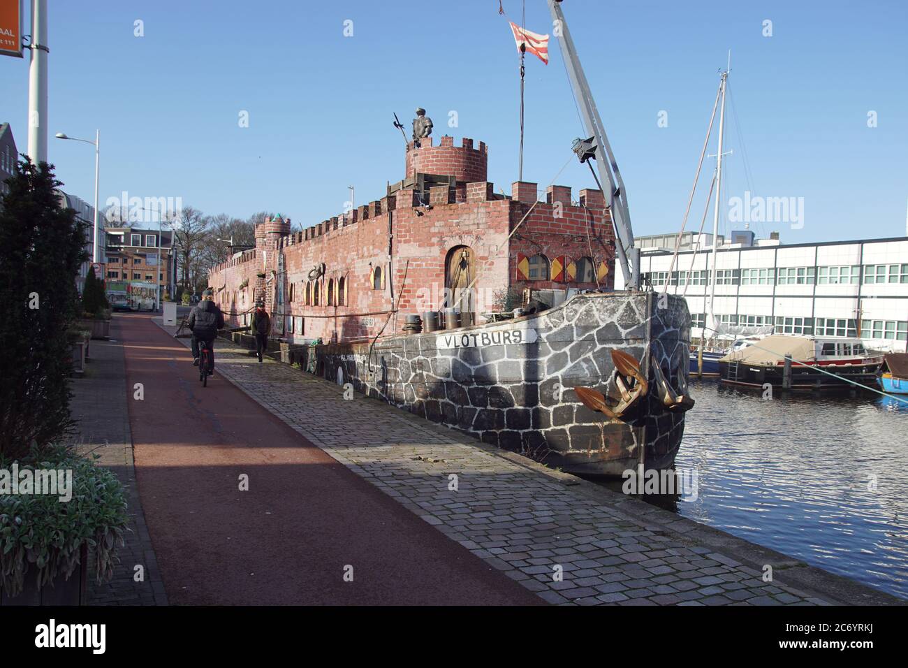 Dutch Museum Ship Which Has Been Transformed Into A Floating Castle By 