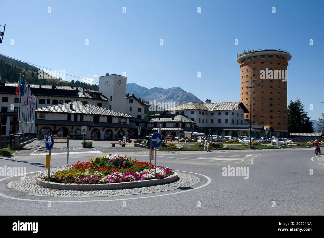 Europe, Italy, Piedmont, Sestriere. Upper Susa Valley, Val Chisone Stock Photo