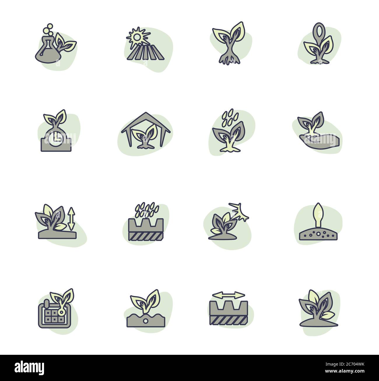 Gardening icons set Stock Vector Image & Art - Alamy