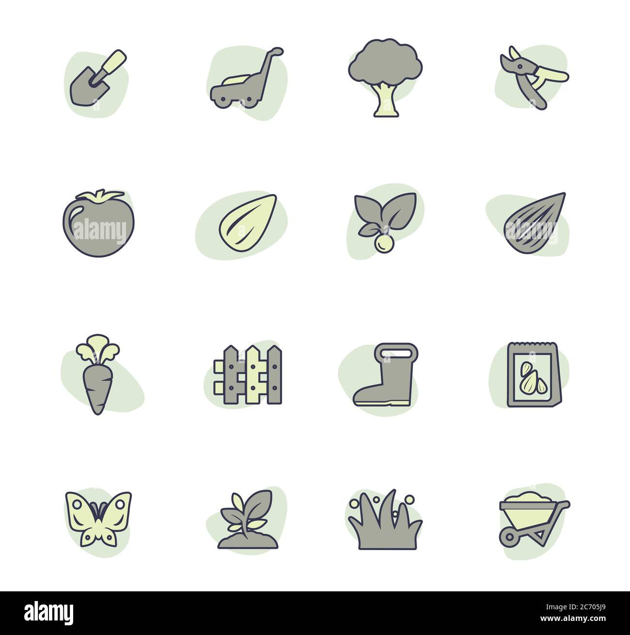 Gardening icons set Stock Vector Image & Art - Alamy