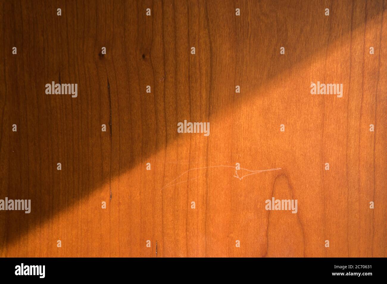 bisected brown wood texture on background. Texture wallpaper Stock Photo