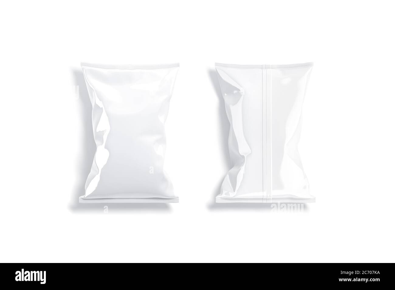 Download Blank White Foil Big Chips Pack Mock Up Top View 3d Rendering Empty Polythene Sachet Package For Crackers Mockup Front And Back Isolated Clear P Stock Photo Alamy PSD Mockup Templates