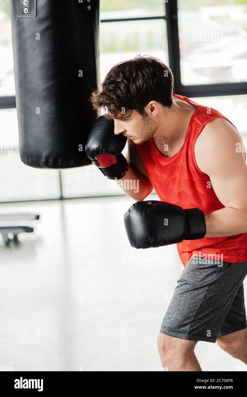 Boxer working out punching hi-res stock photography and images - Alamy