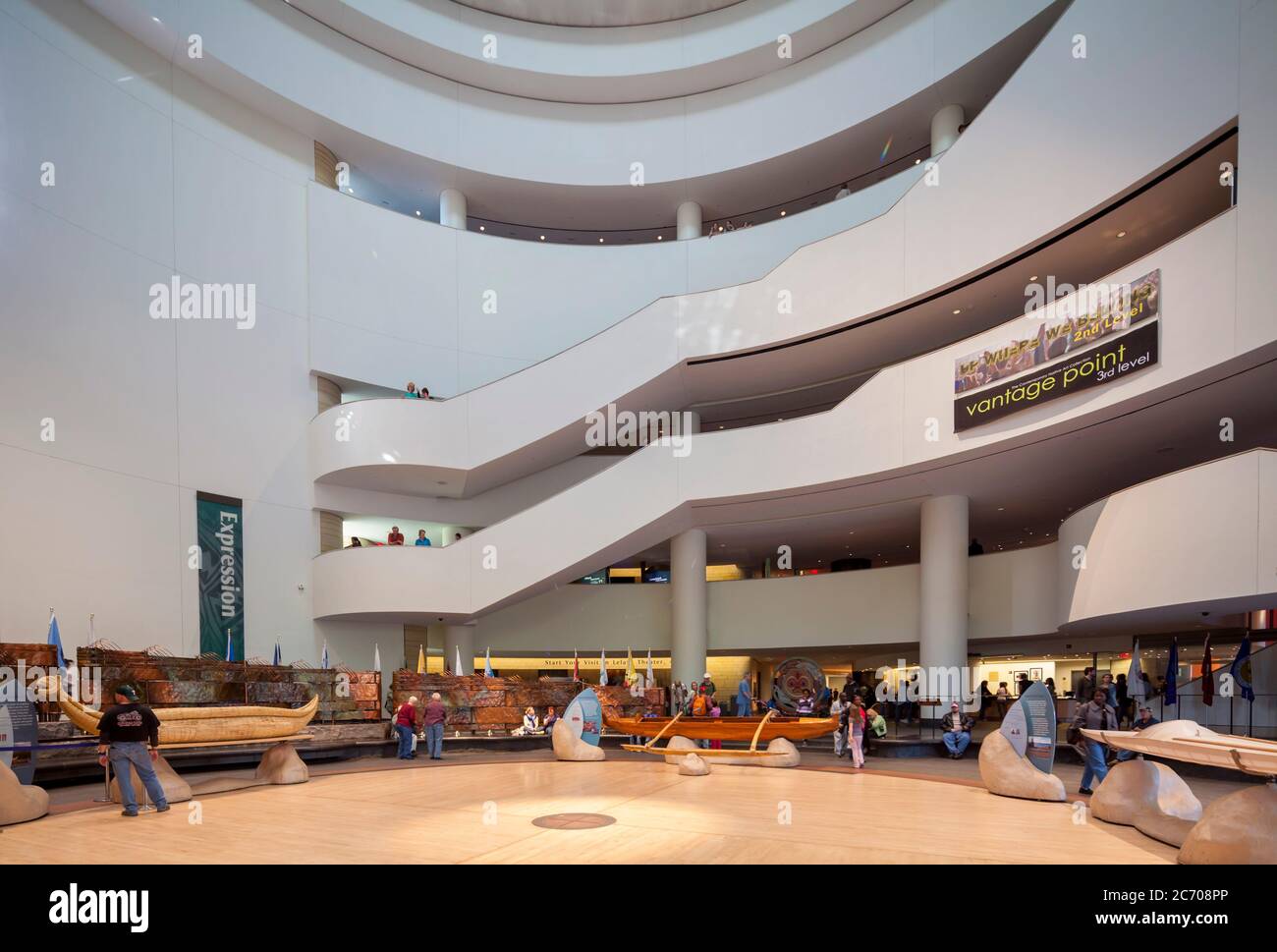 interior, National Museum of the American Indian, Washington DC, USA Stock Photo