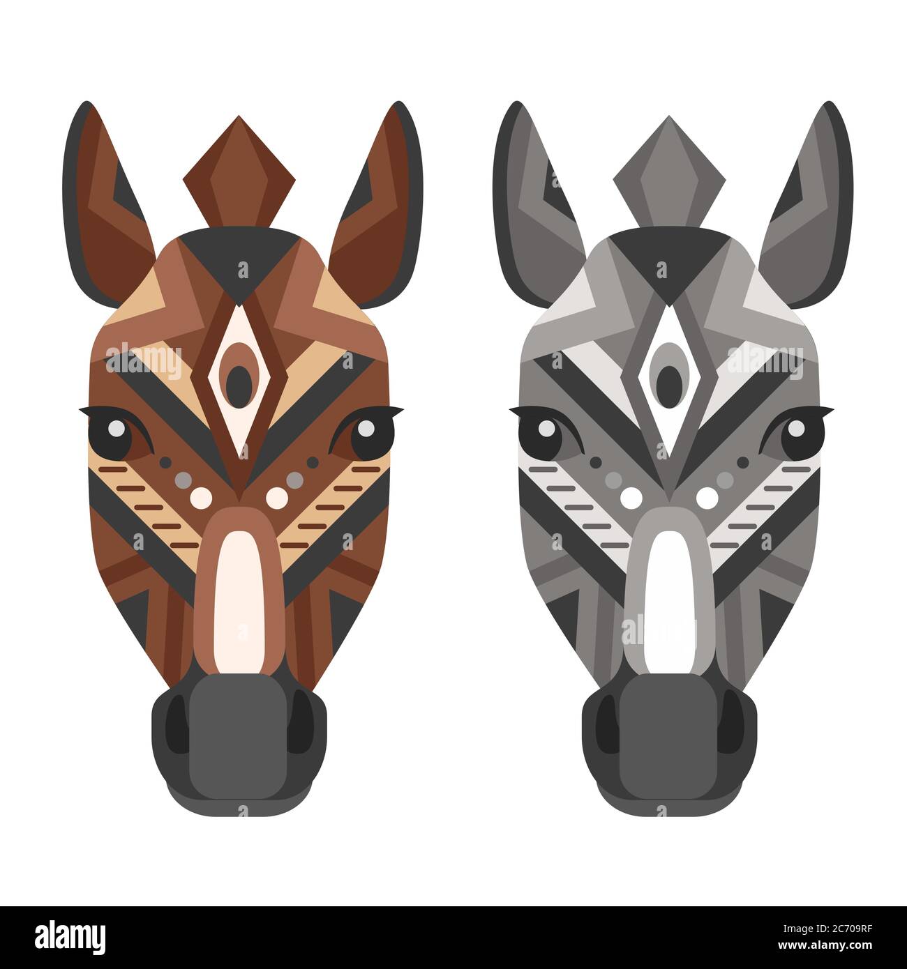 Horse Head Logo. Vector decorative Emblem isolated Stock Vector Image