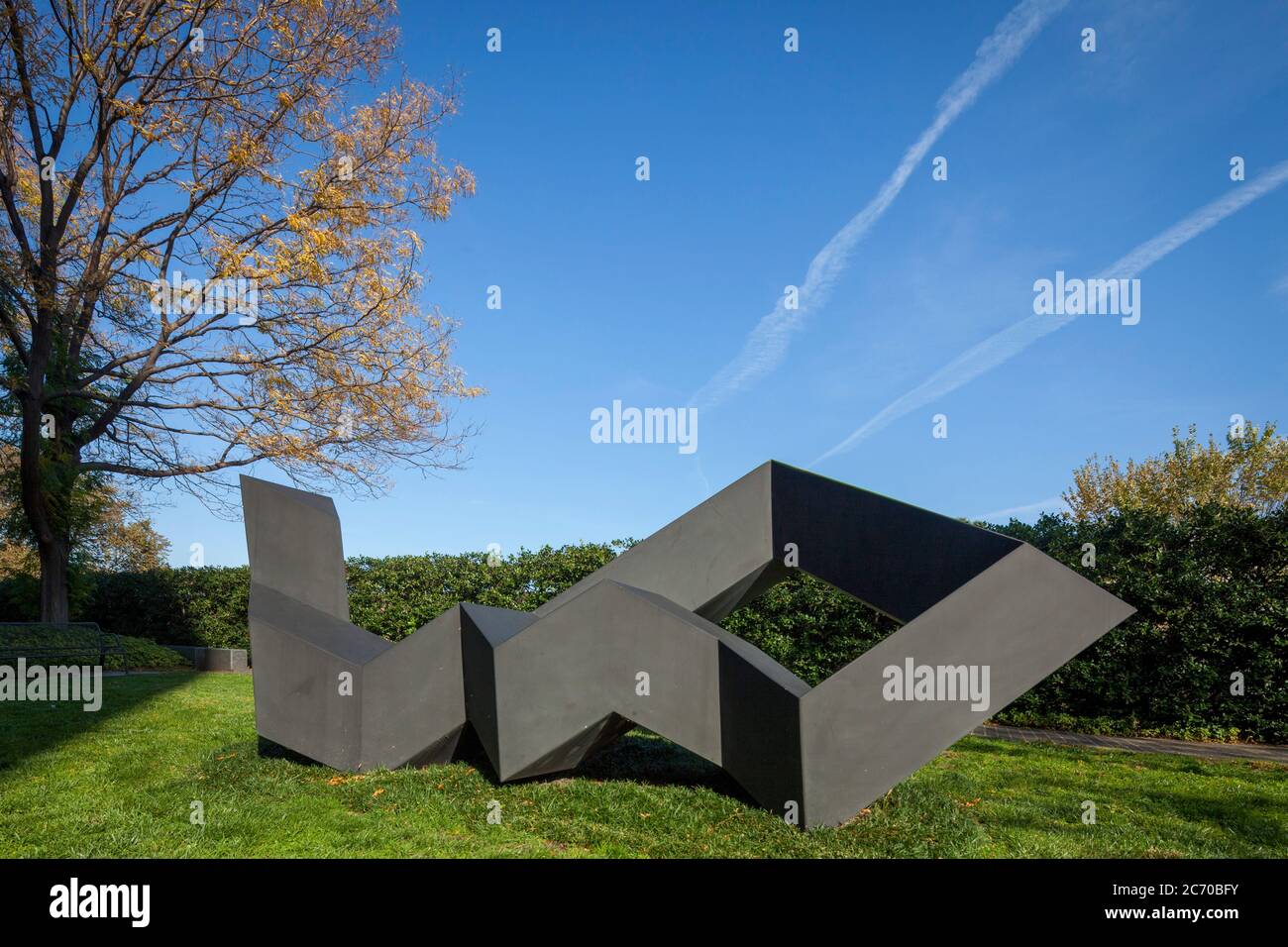Throwback (3/3) by Tony Smith , 1977, The Hirshhorn Museum and Sculpture Garden, Washington, DC, USA Stock Photo