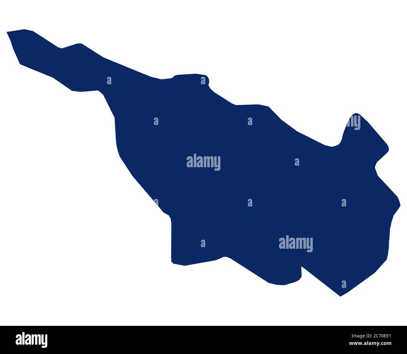 Map of Bremen in blue colour Stock Photo Alamy