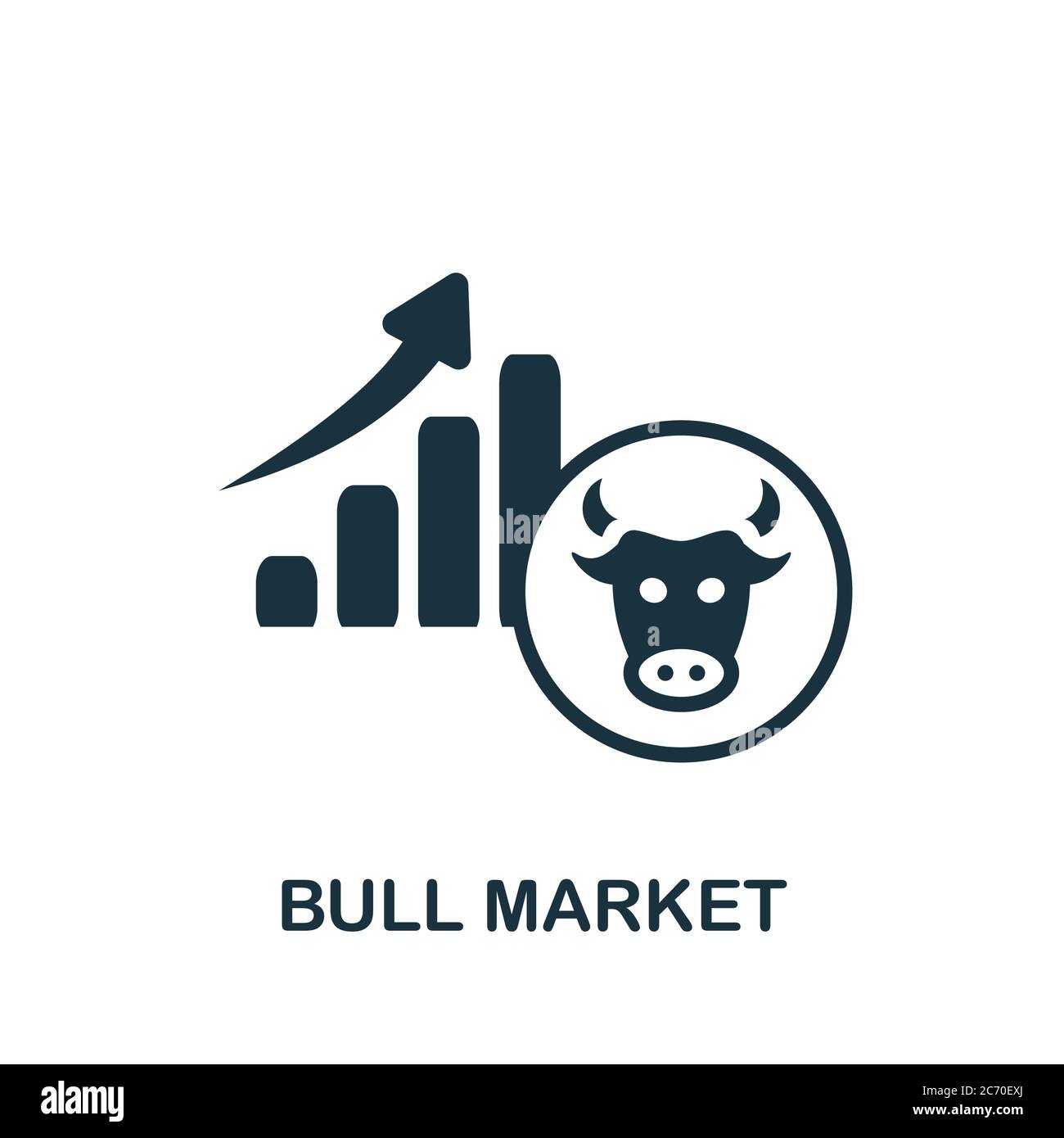 Bull Market icon. Simple element from business management collection