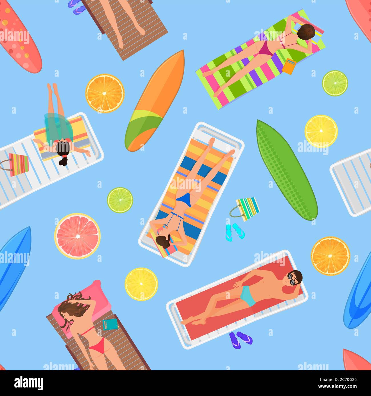 Sunbed Cartoon Sunbeds abstract Stock Vector Images - Alamy