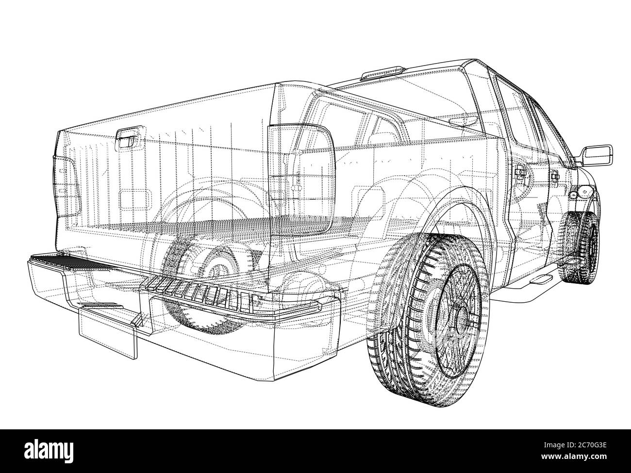 Car silhouettes. 3D illustration Stock Photo - Alamy