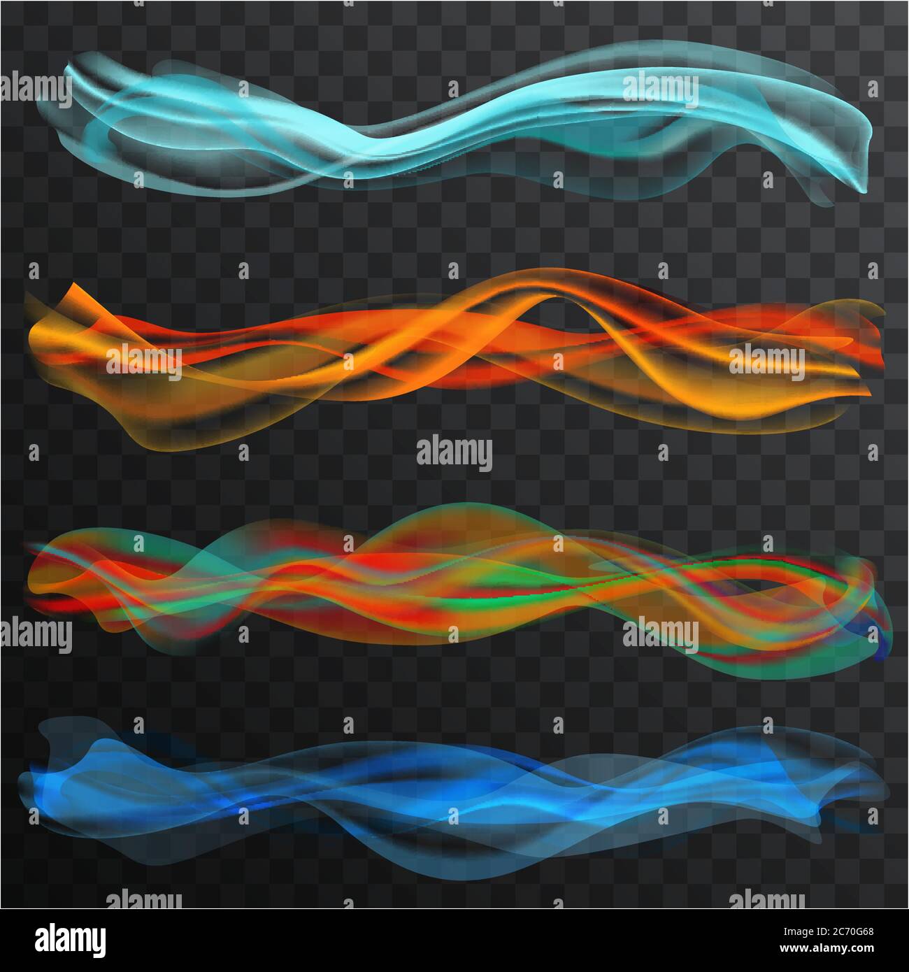 Abstract Colored Wave on Background. Vector Illustration. EPS10 Stock Vector