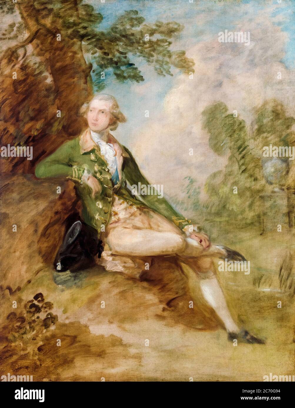 Edward Augustus, Duke of Kent (1767-1820), later Prince Edward, portrait painting by Thomas Gainsborough, circa 1787 Stock Photo