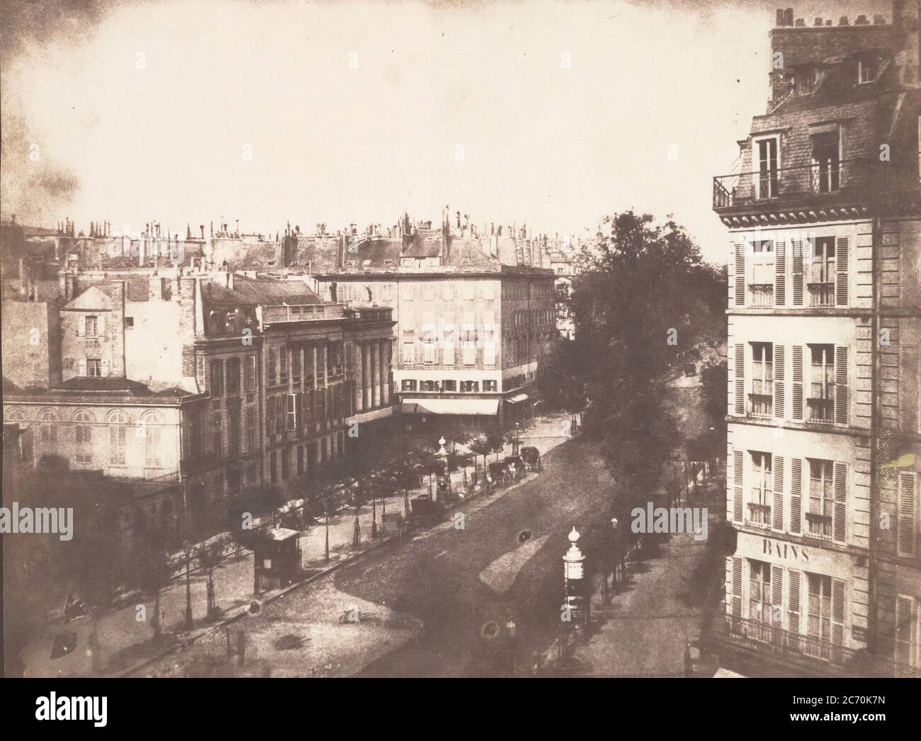 View of the Boulevards of Paris, 1843 Stock Photo - Alamy