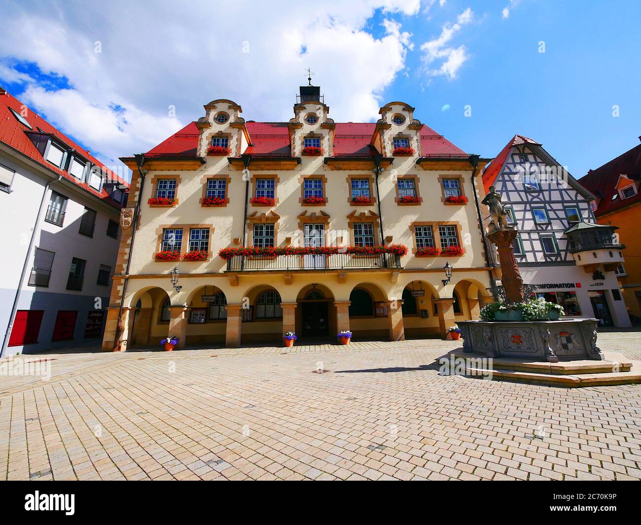 Sigmaringen, Germany: Town hall Stock Photo