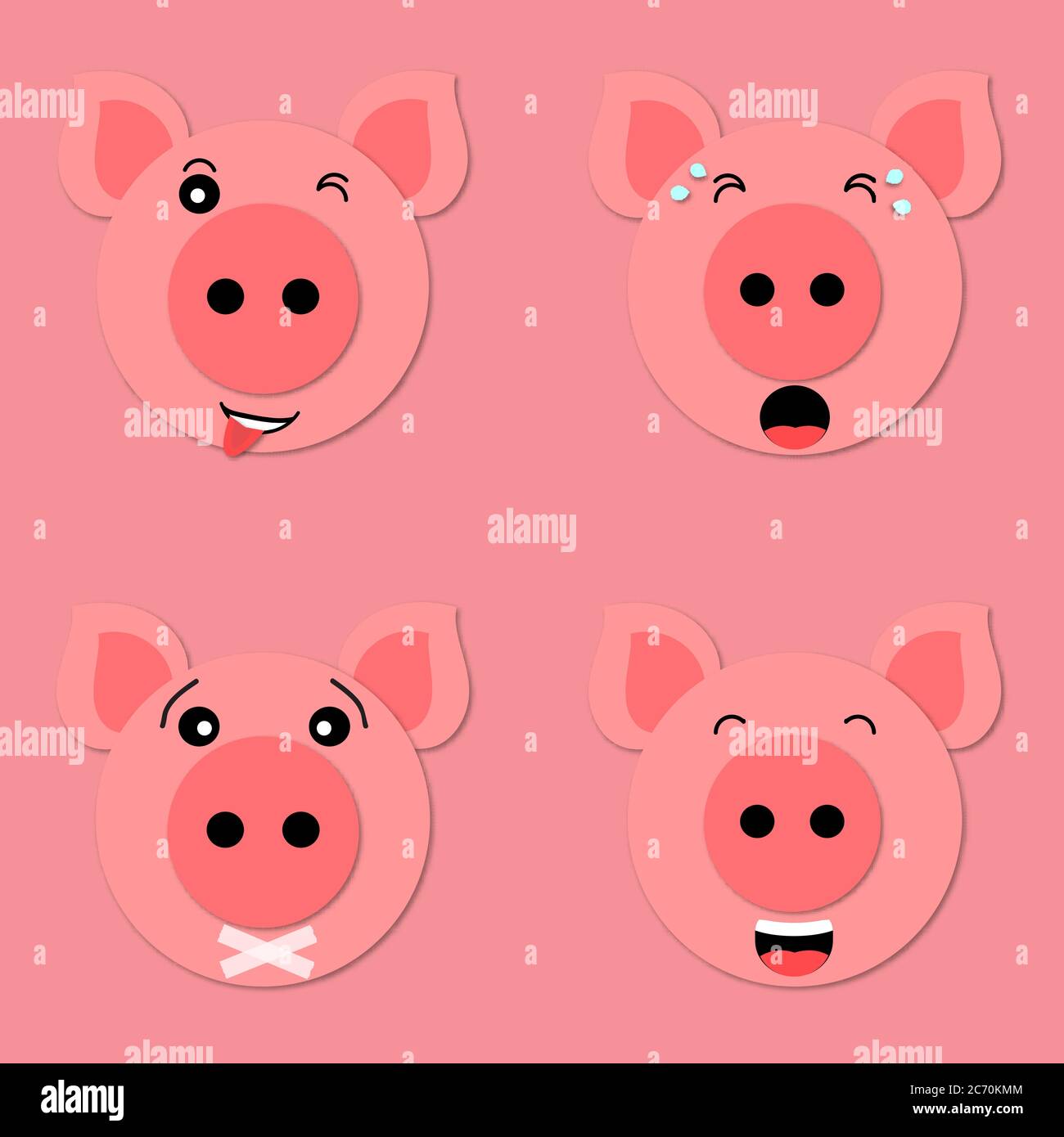 Download Paper Cut Pig High Resolution Stock Photography And Images Alamy