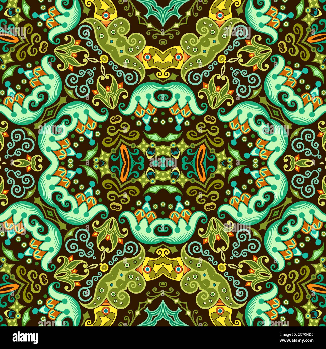 Vector ethnic nature ornamental background Stock Vector Image & Art - Alamy