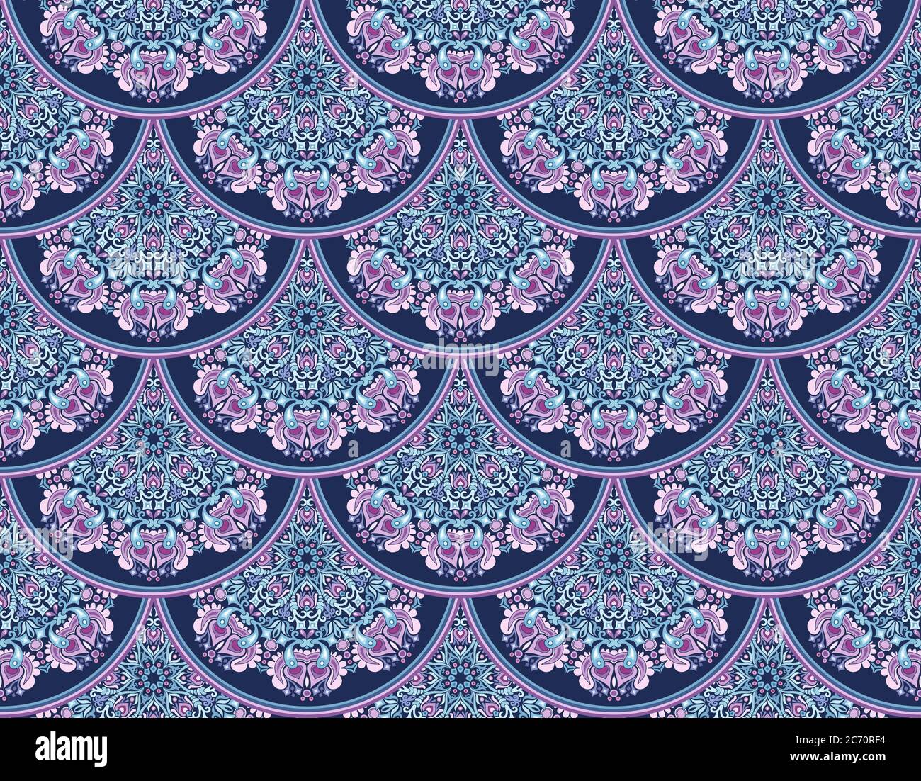 Vector seamless pattern. Ethnic nature background Stock Vector Image ...