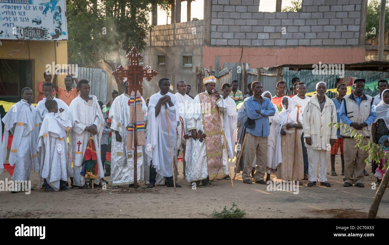 Turmi, Ethiopia - September 2017: Unidentified Ethiopian people