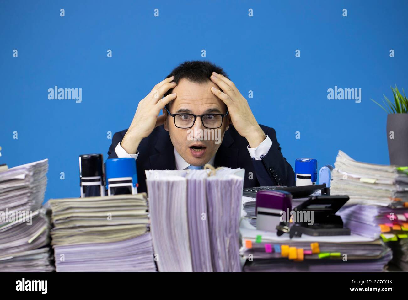 Pile of papers executive hi-res stock photography and images - Alamy