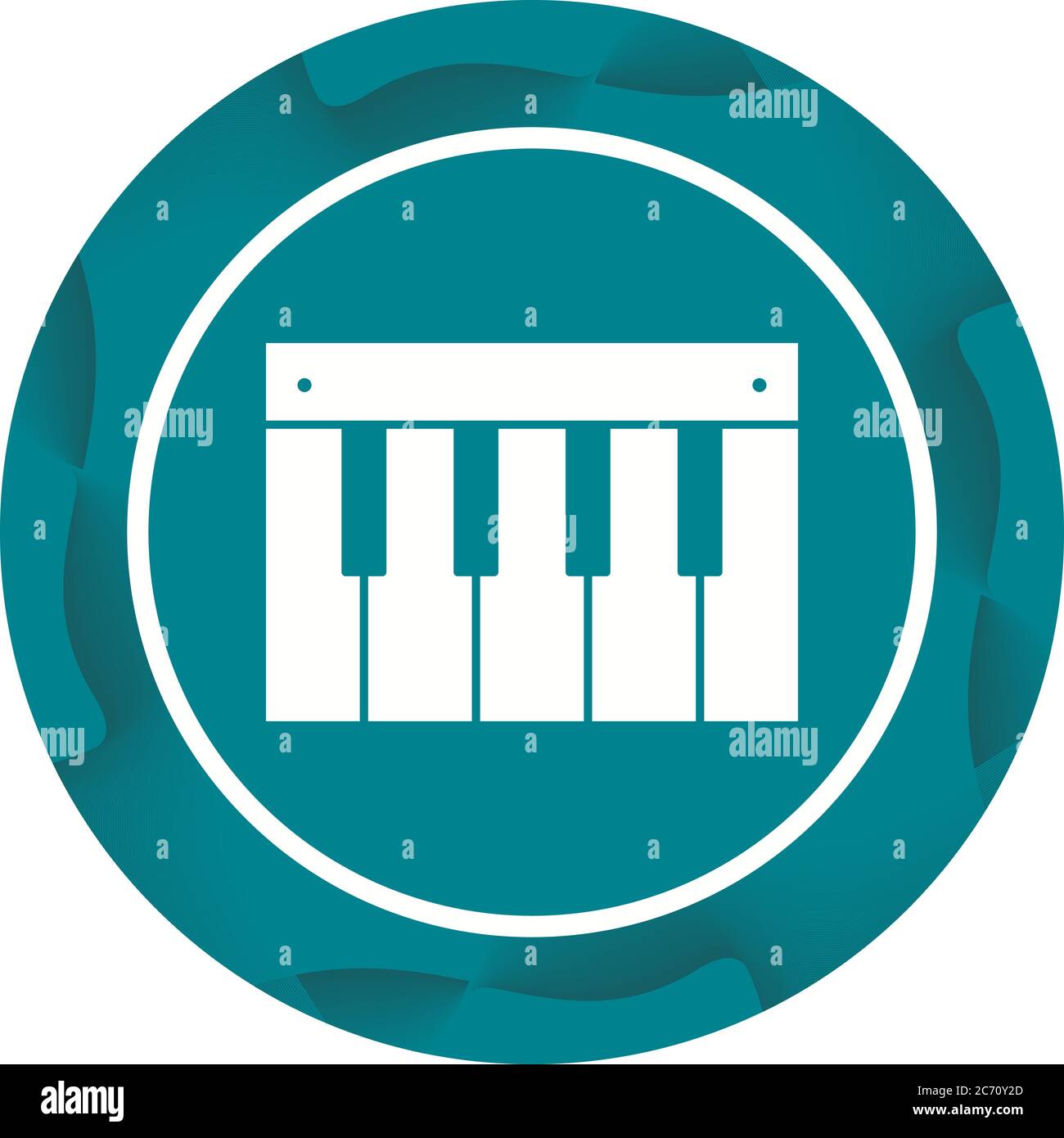 Unique Piano Vector Glyph Icon Stock Vector
