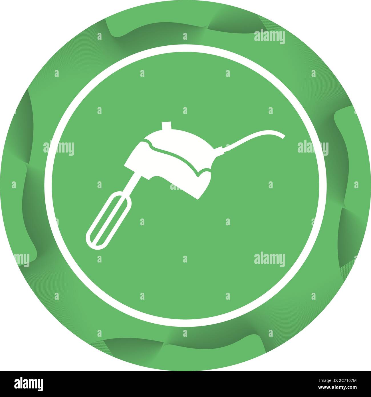 Unique Mixer Glyph Vector Icon Stock Vector