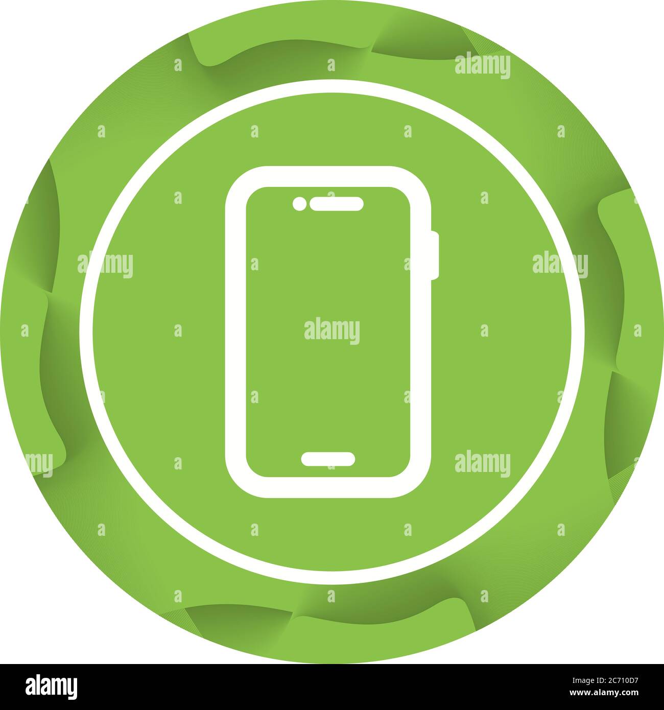 Unique Smartphone Glyph Vector Icon Stock Vector