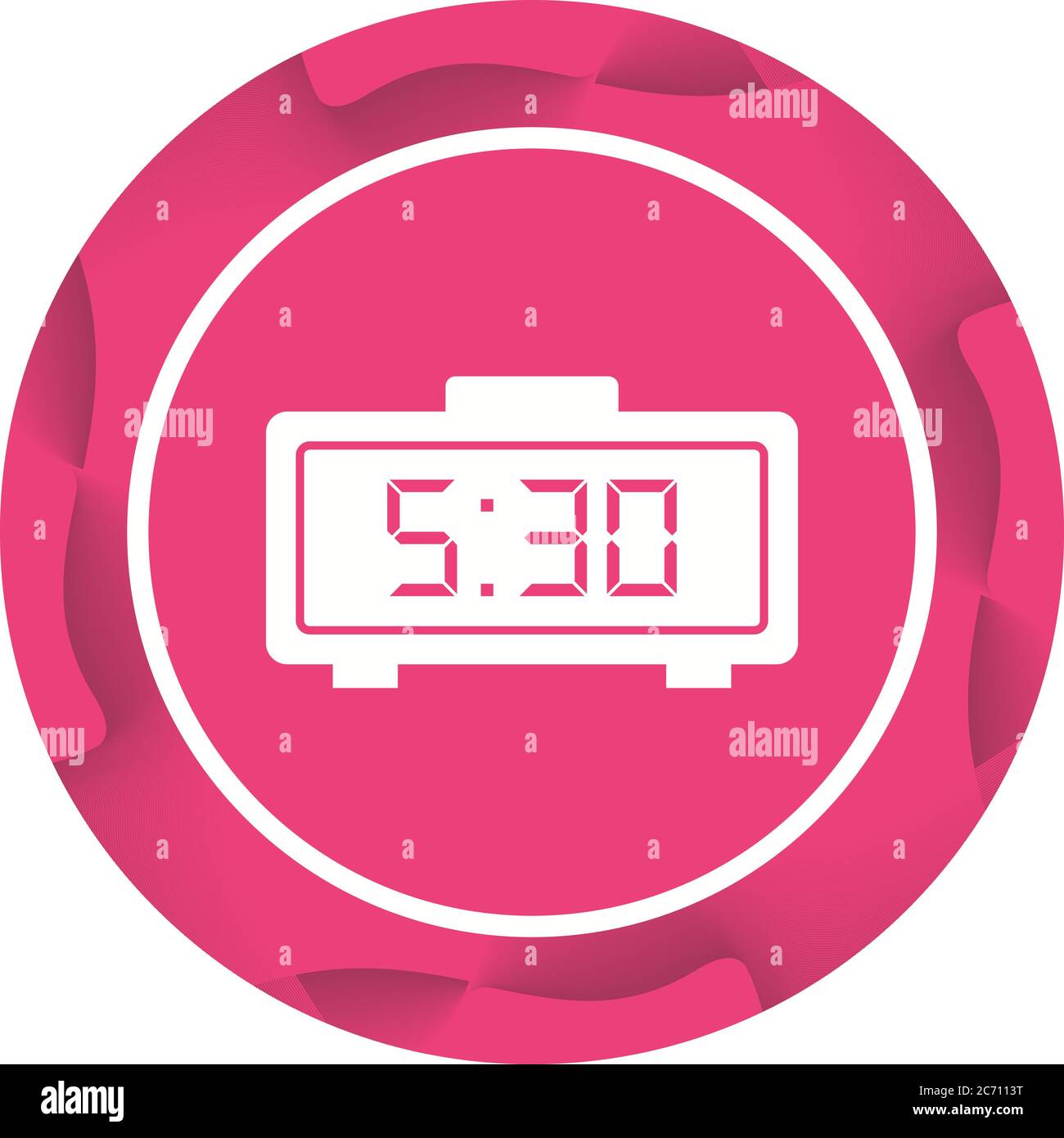 Unique Digital Clock Glyph Vector Icon Stock Vector Image & Art - Alamy