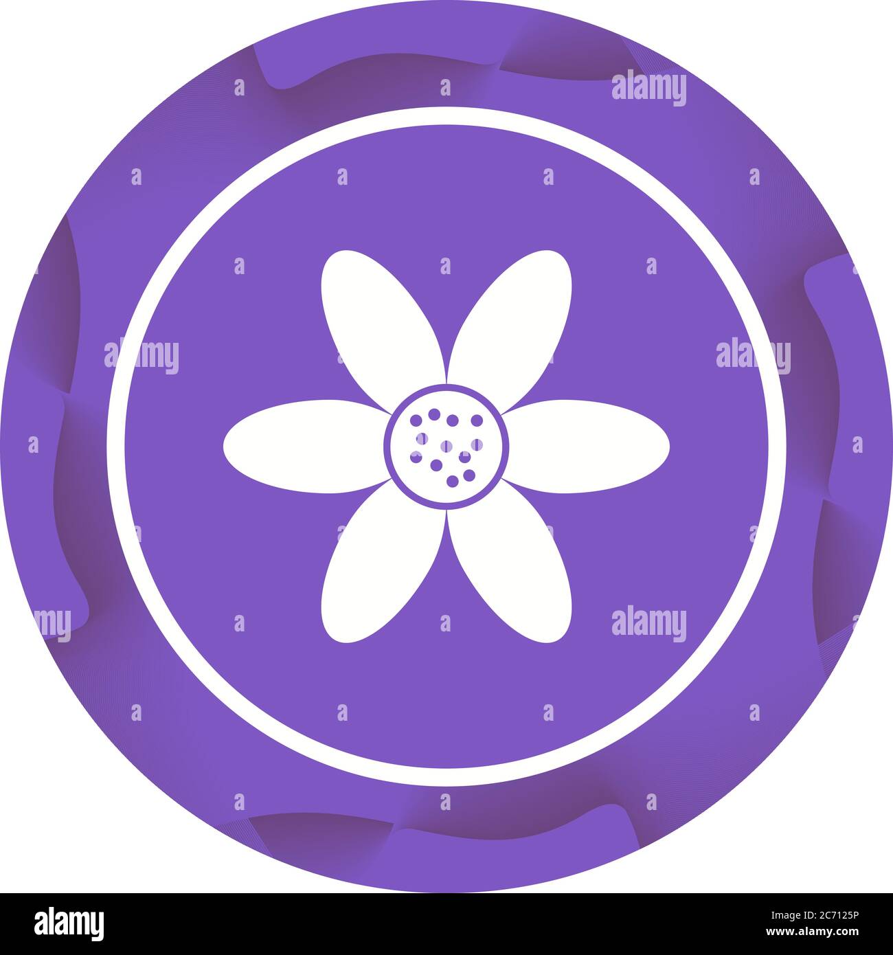 Unique Flower Vector Glyph Icon Stock Vector Image & Art - Alamy