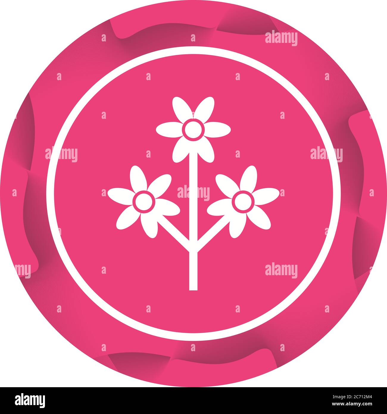 Unique Flower Vector Glyph Icon Stock Vector Image & Art - Alamy