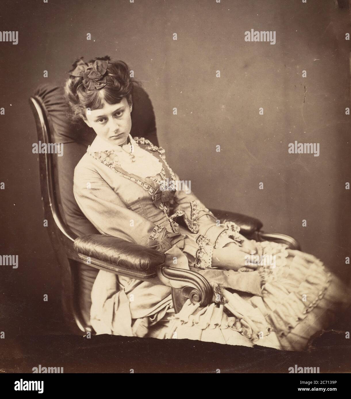[Alice Liddell], June 25, 1870. Stock Photo