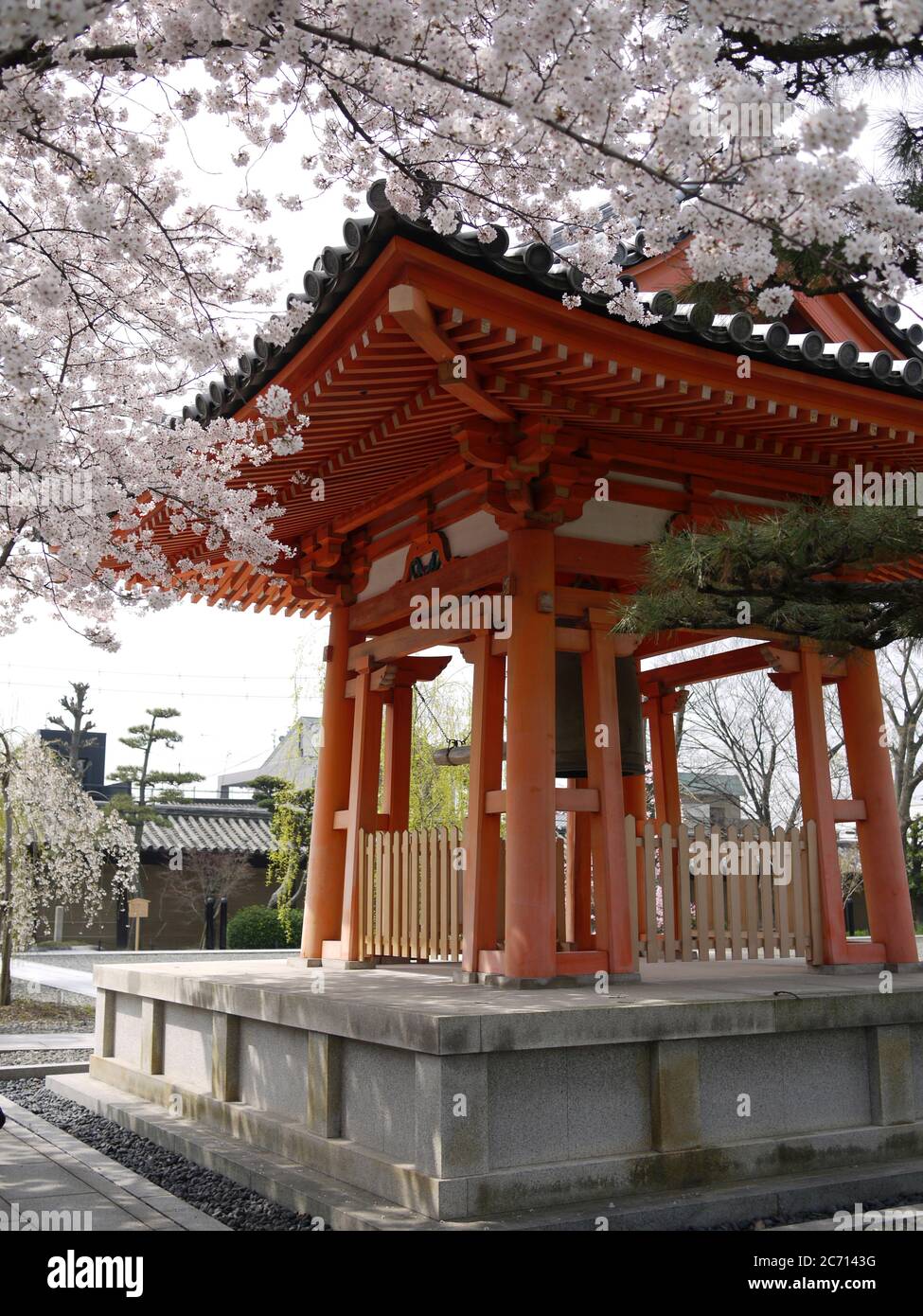 Japan, Honshu, Kyoto, Kiyomizu-Dera temple, The bell Stock Photo