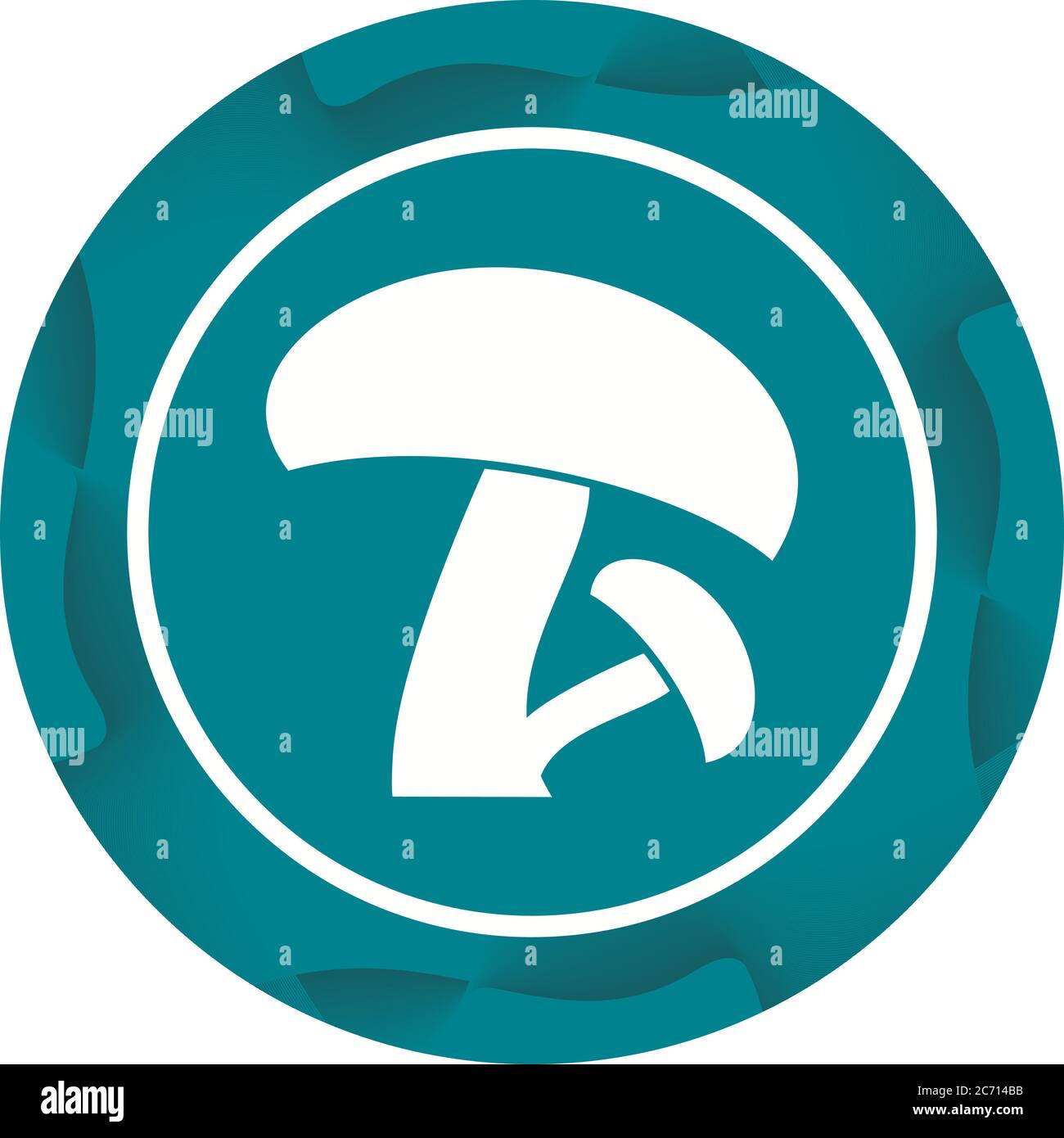 Unique Mushroom Vector Glyph Icon Stock Vector
