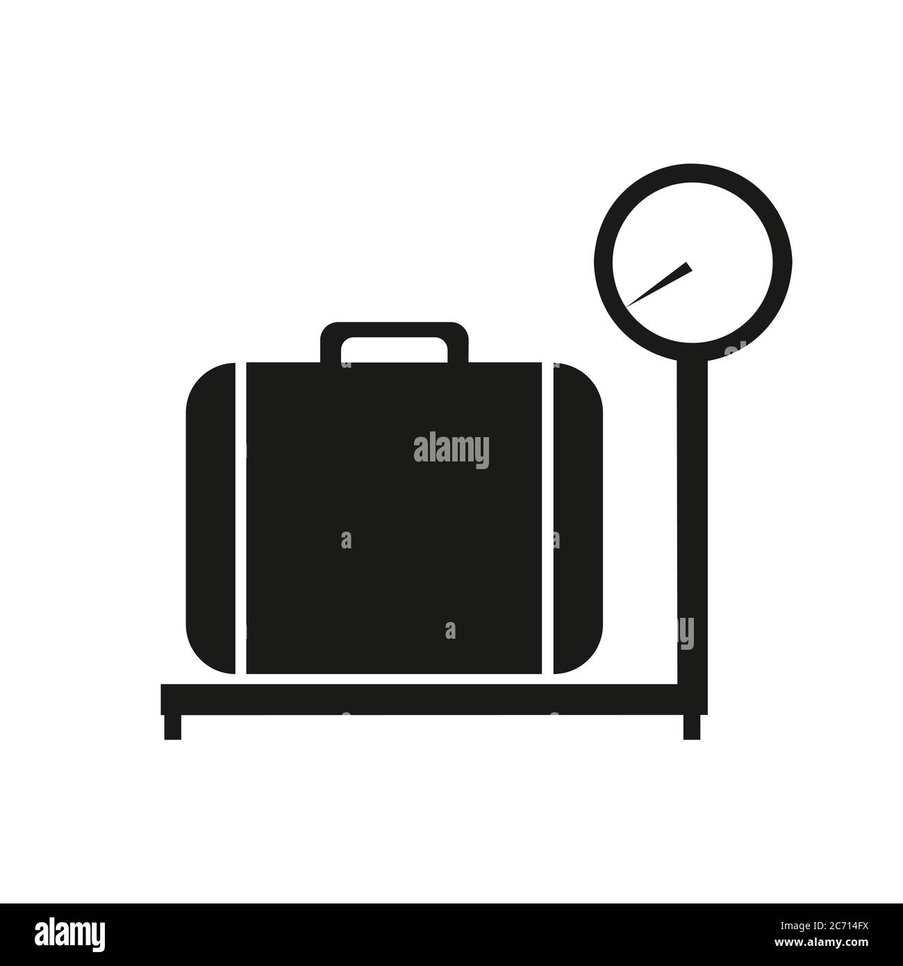 Spring weight luggage scales Stock Photo - Alamy