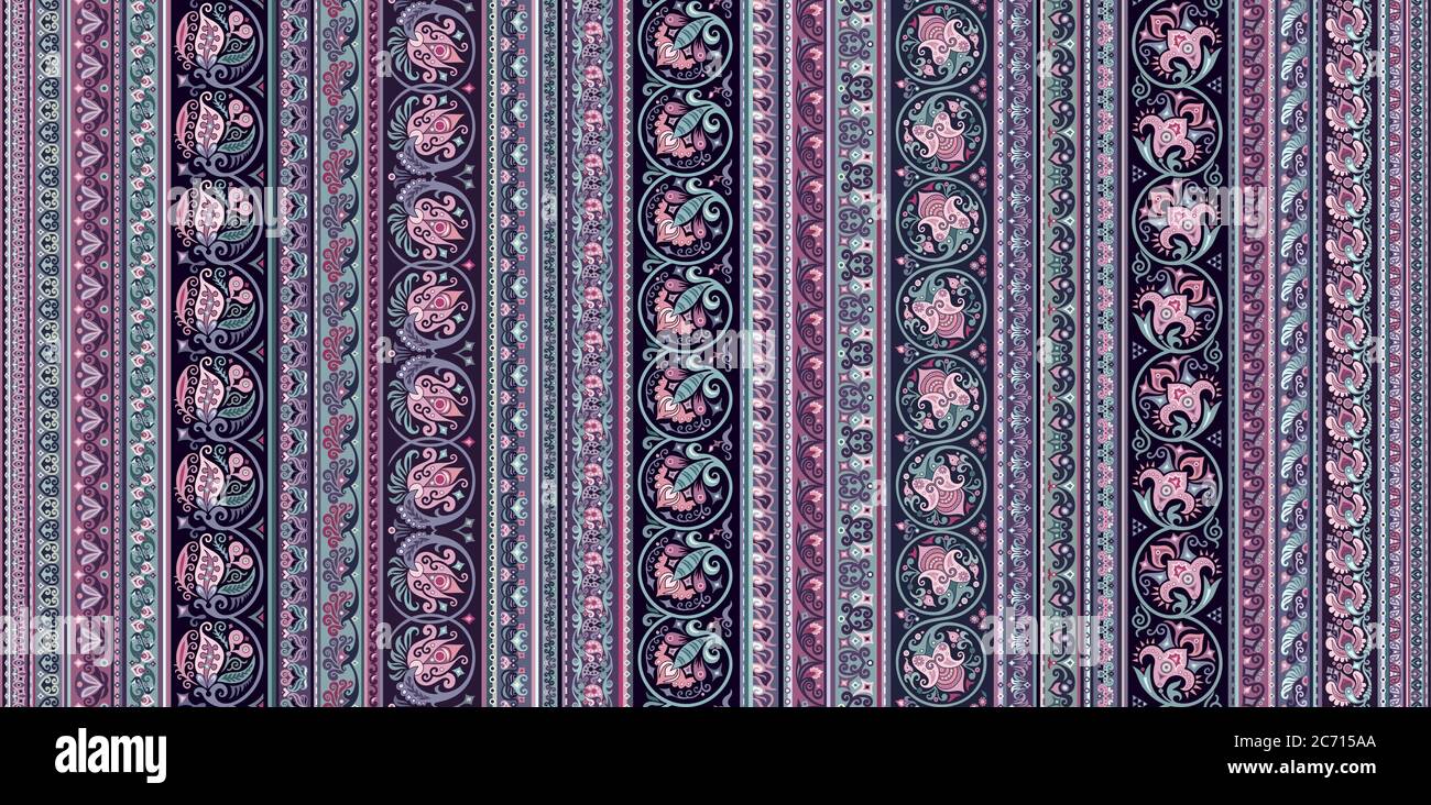 Abstract ethnic stripe pattern, vector background Stock Vector Image ...