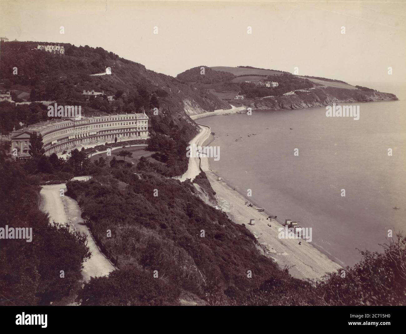 Torquay, Hesketh Crescent and Meadfoot, 1870s Stock Photo Alamy